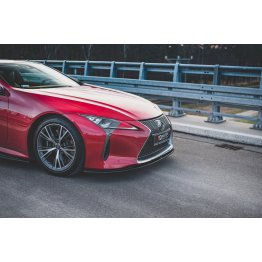 Накладка сплиттер на передний бампер на Lexus LC 500